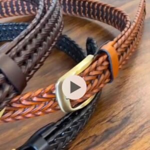 Pure Weaving Leather belt for Male and Female