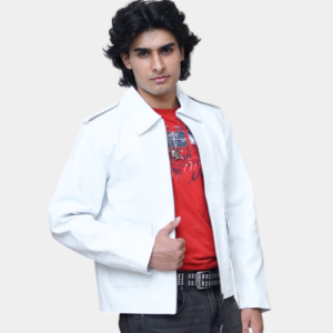 Pure Weaving Leather Jacket
